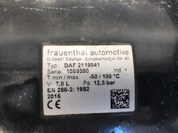 Luchttank OEM 2119941 voor DAF XF - Gebruikt image 4