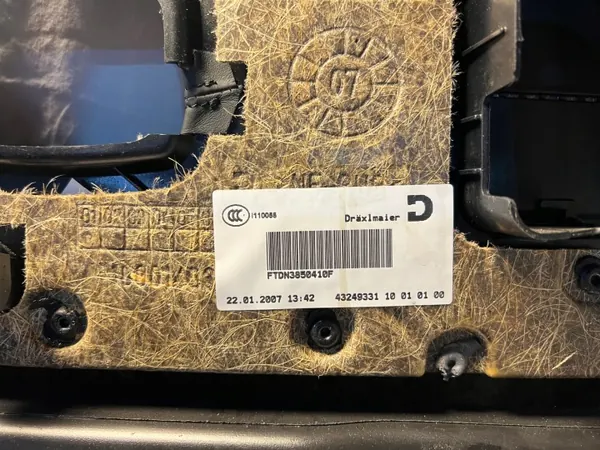BMW E65 Linker Voor Deurpaneel Nappa Leer image 9
