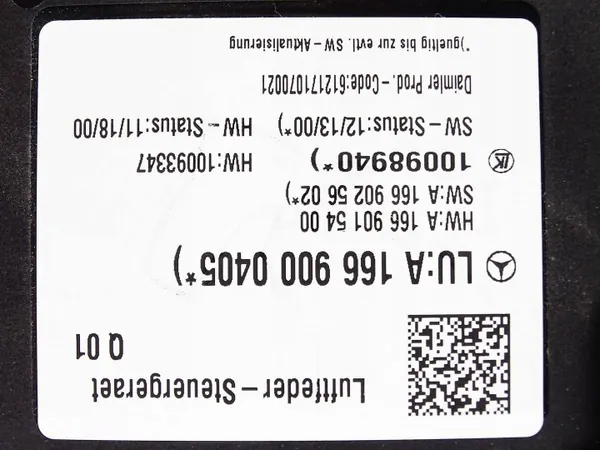 Módulo suspensão pneumática Mercedes-Benz A1669000405 image 4
