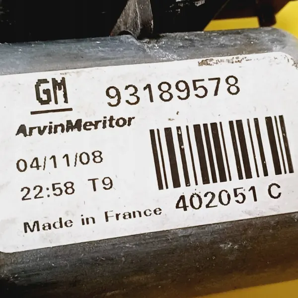 Elevador de vidro dianteiro direito Opel Meriva A 93189578 image 3