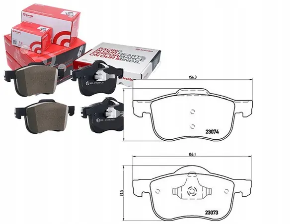 Pastillas de freno delanteras Volvo S60 Brembo P 86 016 image 7