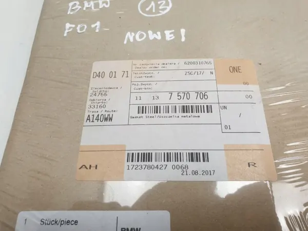 BMW Metal Dichting OEM 7570706 voor F01 F02 image 3