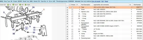 Brandstofrail SAAB 9-5 (YS3E) 2005 image 6