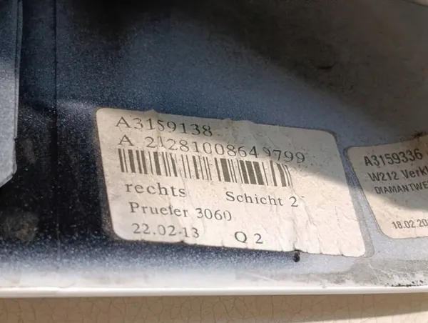 Scocca Specchio Destro Mercedes E-Class W212 A2129067501 image 8