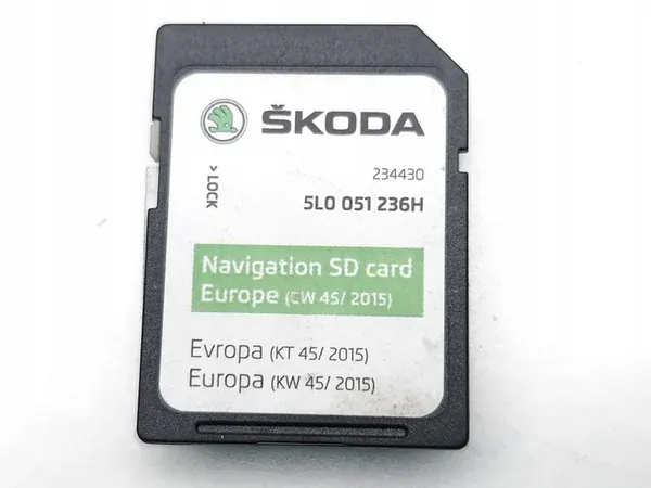 Mapas de navegação Skoda Octavia CD/DVD 2016 5L0051236H image 7