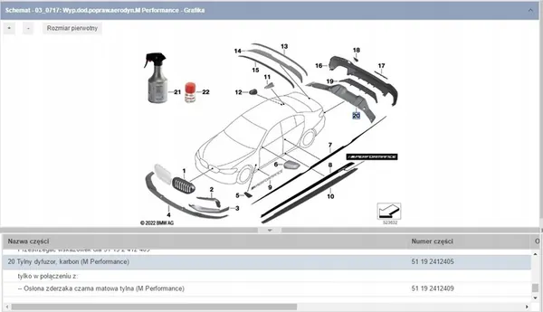 BMW OE 51192412405 puskurin kansi image 7