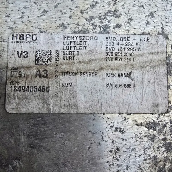 Framstötfångarförstärkning OEM 8V0807109 för Audi A3 8V image 5