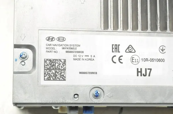 Écran de navigation Hyundai Ioniq OEM 96560-G7230 image 6