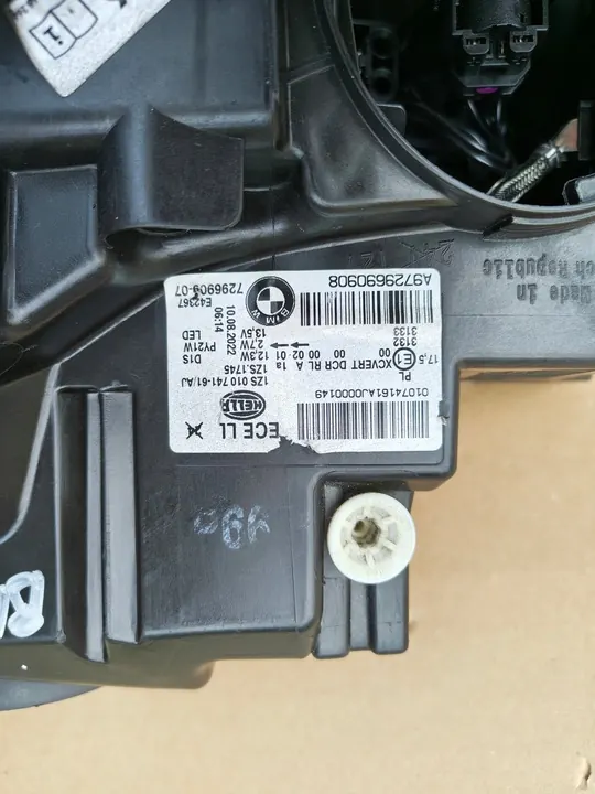 BMW 1 F20 F21 Vasemman Xenon Ajovalon EU 7296909-07 image 7