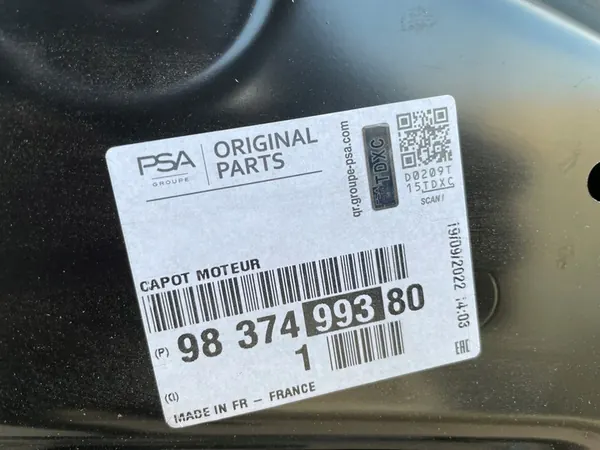 OPEL MOKKA MOTORHUVA NY ORIGINAL OEM image 10