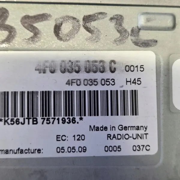 Gebrauchte Audi Q5 SQ5 Multimediastation OEM 4F0035053C image 5