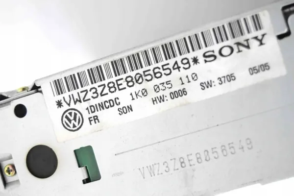 Changer CD VW 1K0035110 pour 1.9L diesel 2005 image 5