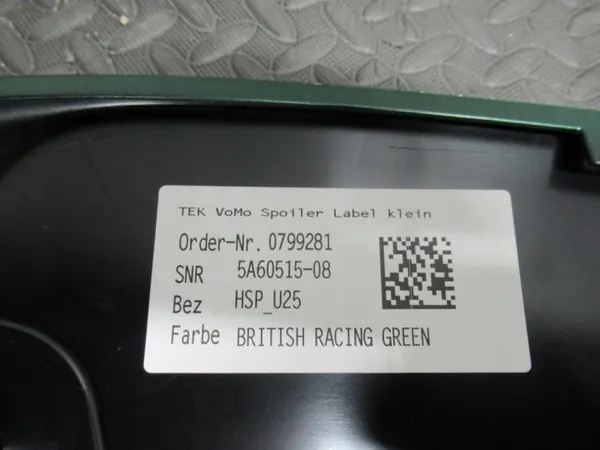 MINI U25 takaspoileri OEM 5A0DF06 5A60515 Vihreä image 5