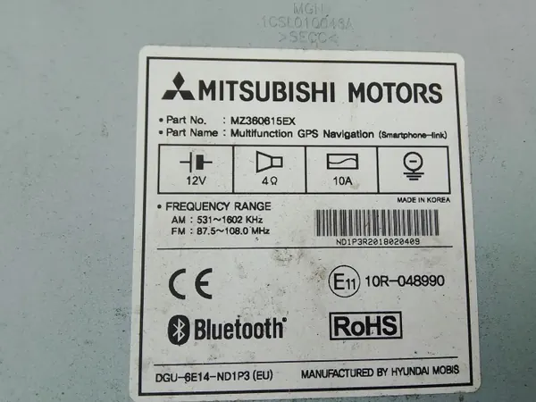 Mitsubishi MZ360615EX Navigationsradioenhet OEM image 5
