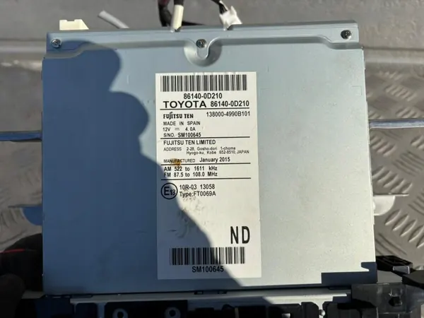 Radio Navigation Toyota Yaris III OEM 86140-0D210 image 5