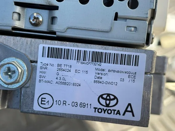 Radio Navigation Toyota Yaris III OEM 86140-0D210 image 6