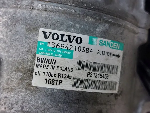 Volvo OE 31315453 Ilmastointikompressori image 4