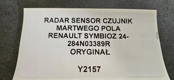 Capteur radar angle mort OEM 284N03389R Renault image 5