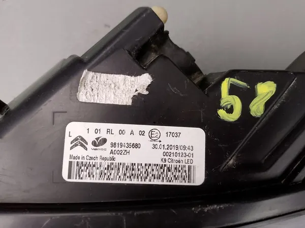 CITROEN BERLINGO IV 2018- DRL LAMP LINKS VOOR 9819435680 image 5