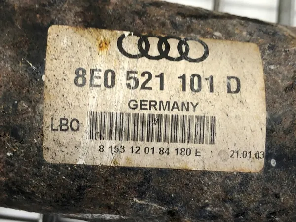 Arbre de Transmission Arrière Audi A4 B6 Berline 00-05 2.5 180CV 8E0521101D image 7