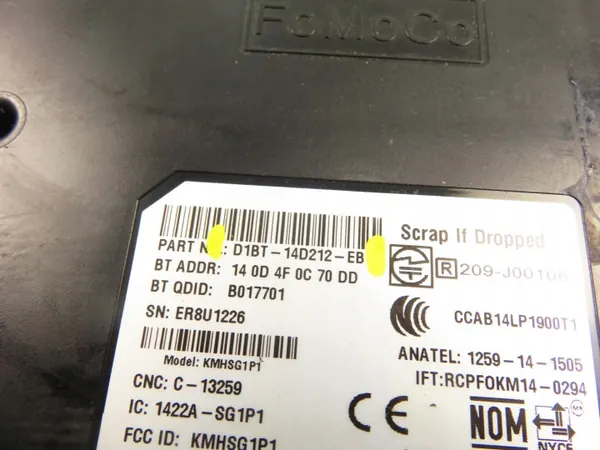 Module Bluetooth Ford B-MAX OEM D1BT14D212EB image 5