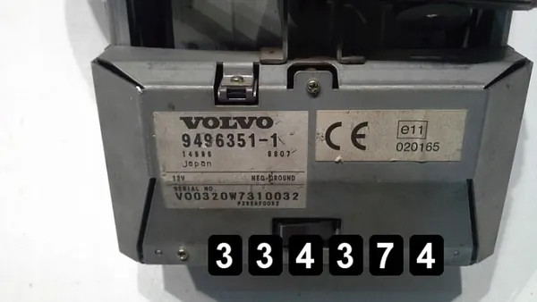 Pantalla de visualización Volvo OEM AM-334374 Usado image 3