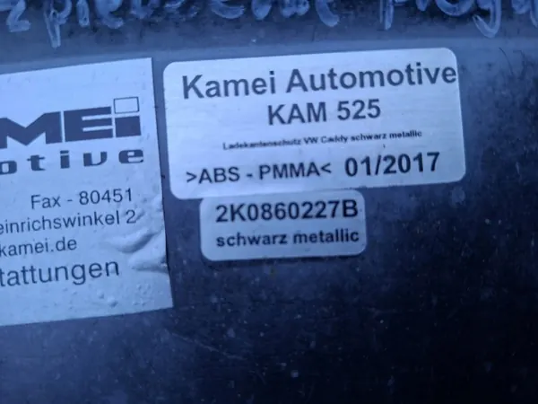 OEM 2K0061195 Bakre stötfångarskyddslist VW Caddy image 6
