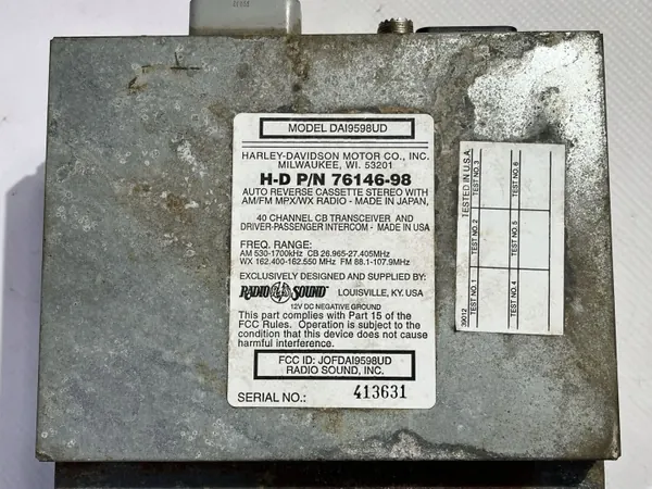 Rádio usado OEM 7614698 para Harley Davidson Touring image 7