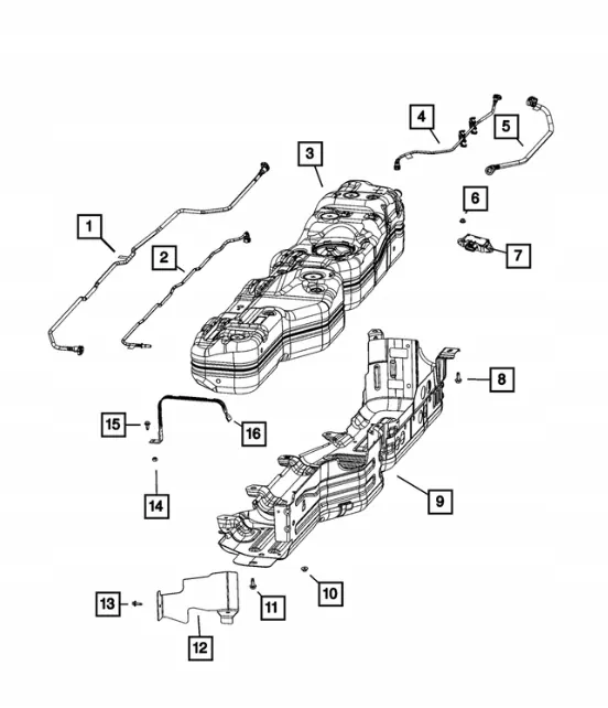 Protection Réservoir OEM 68332305AD 68332308AB Jeep Gladiator image 3