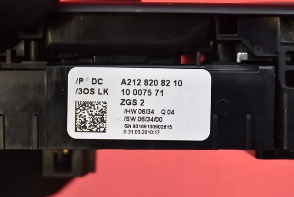 Raam Bediening Paneel Mercedes C-Klasse W204 07-12 A2128208210 image 8