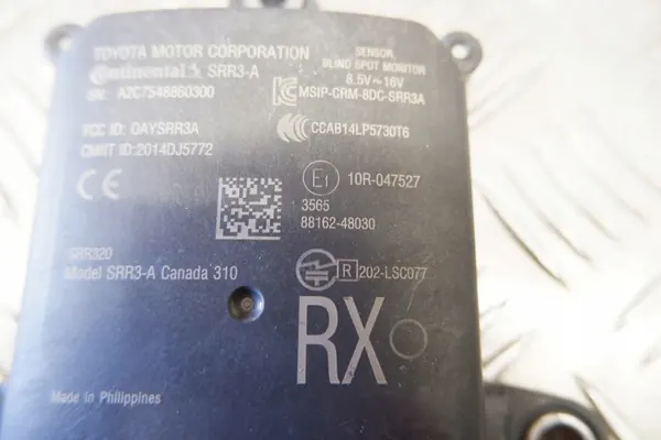 Lexus RX 2018 dödvinkel sensor OEM 88162-48030 image 4