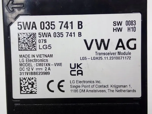 OEM 5WA035741B Antenneversterkermodule voor VW Golf 8 image 3