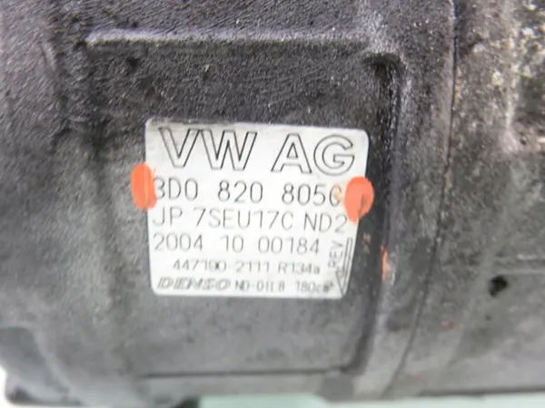 Compresor A/C OEM 3D0820805C para VW Phaeton 3.0 TDI image 7