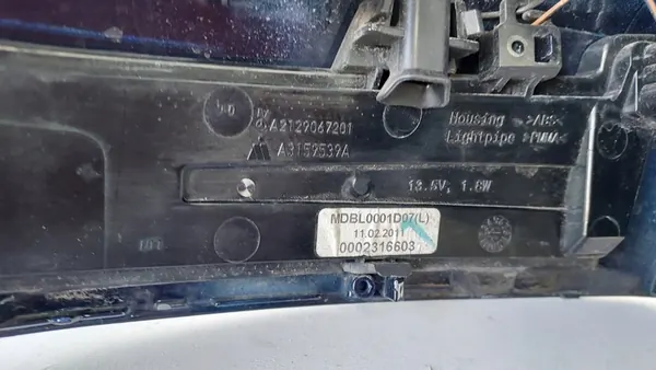 COPERTURA SPECCHIO SINISTRO MERCEDES W212 A2128109100 image 6