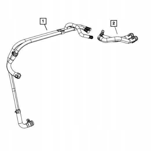 Durite de chauffage OEM 55111446AC pour Jeep Wrangler JK image 4