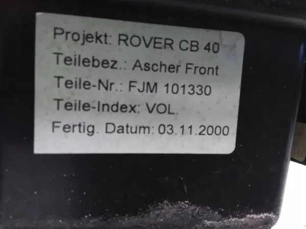 Cendrier Land Rover Freelander OEM 101330 - Occasion image 3