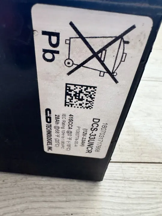 TESLA S AKUMULATOR 12V 33AH SOH 92% - Batterie Usagée image 3