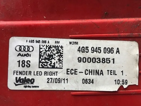 Luz Trasera Derecha Audi A6 C7 4G5945096A Sedán 10-18 image 3