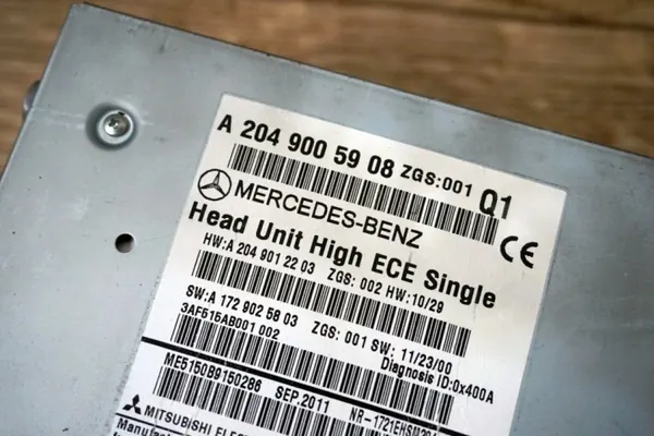 Radio CD Navigation Mercedes W204 OEM 2049005908 image 7
