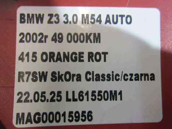 BMW Z3 E36 Gitter OEM 51130031434 Rechts Vorne image 9
