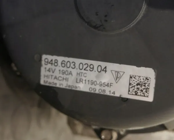 Vaihtovirtageneraattori Porsche Panamera 3.6 OE 94860302904 image 3