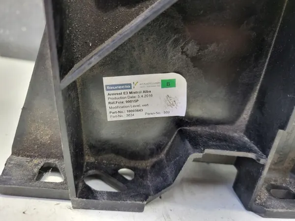 Apoio de braço túnel central Citroen C3 2013 OEM 96841609ZD image 5
