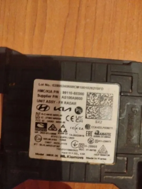 Hyundai Radar OEM 99110BE000 - 1.6L 2024 image 3
