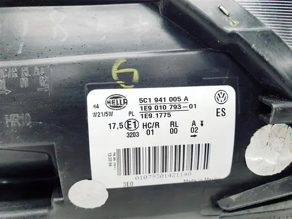 Farol esquerdo VW Beetle 5C1 OEM image 9