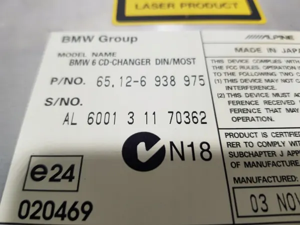 Trocador CD OEM 6938975 para BMW E60 E61 E63 E64 image 5