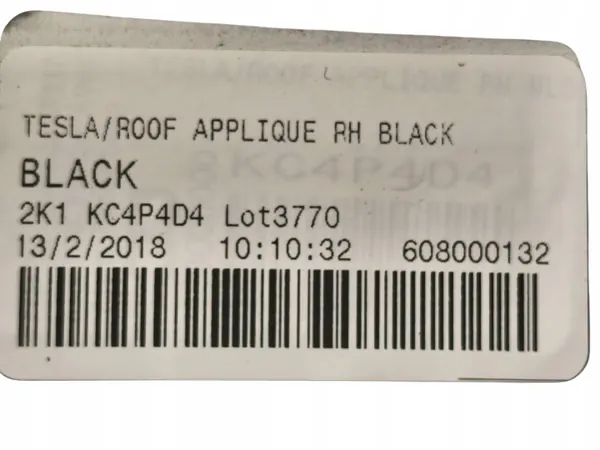 Moulure de Toit Gauche Tesla Model S OEM 608000132 image 6
