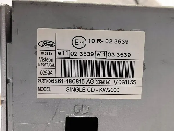 Radio OEM 6S61-18C815-AG para Ford Fusion image 4
