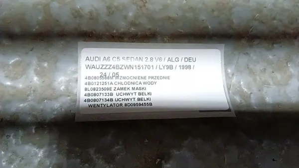 Conjunto dianteiro AUDI A6 C5 4B0805588M image 7