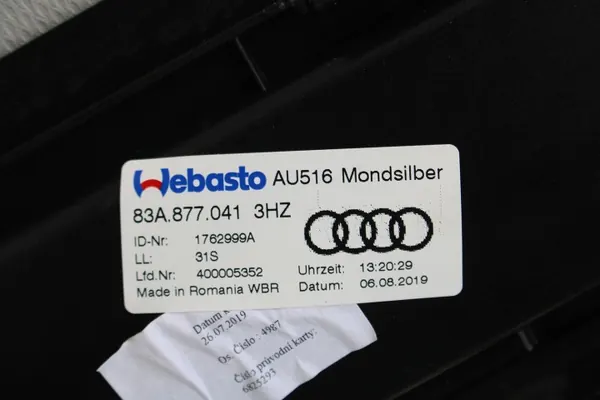 Audi E-Tron Solar Panoramadak OEM 83A877041 image 7