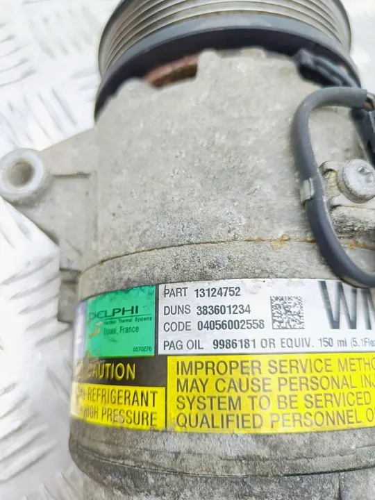Opel OE 13124752 Ilmastointikompressori image 8